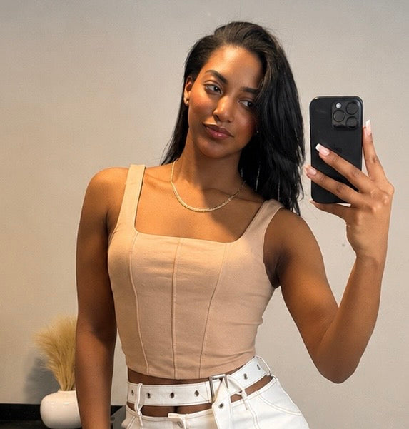 Top Basico Beige